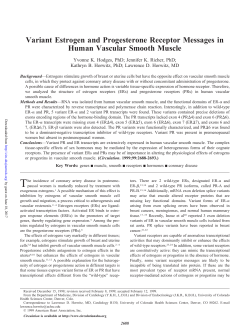 Variant Estrogen and Progesterone Receptor