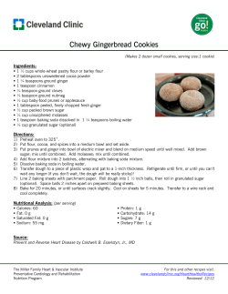 Chewy Gingerbread Cookies