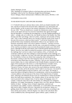 Author: Bottrigari, Ercole - manuscripts of italian music theory in