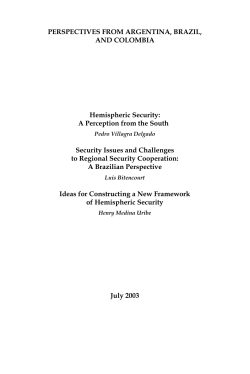 Perspectives from Argentina, Brazil, and Colombia: Hemispheric