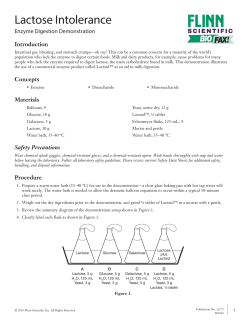 Lactose Intolerance