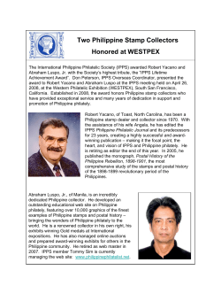 details... - International Philippine Philatelic Society