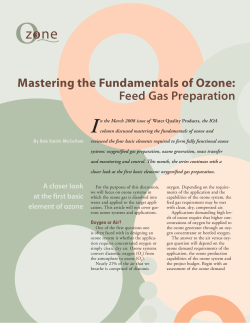 Mastering the Fundamentals of Ozone: Feed Gas