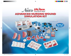 advanced nursing wound simulation kit