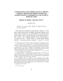 CONTRASTING CONCURRENCES OF CLARENCE THOMAS