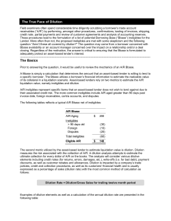 The True Face of Dilution - Richter Consulting, Inc.