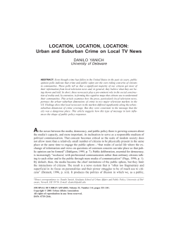 LOCATION, LOCATION, LOCATION: Urban and