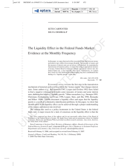 The Liquidity Effect in the Federal Funds Market: Evidence at the