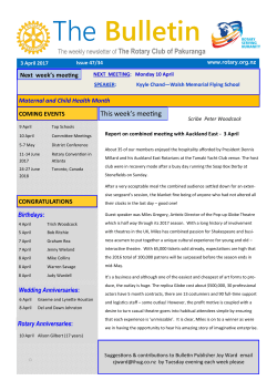 The Bulletin - The Rotary Club of Pakuranga