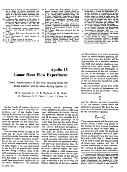Apollo 13 Lunar Heat Flow Experiment
