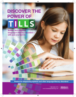 TILLS Sampler - Brookes Publishing Co.