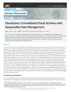 February 1, 2017 Consolidated Cloud Archives with
