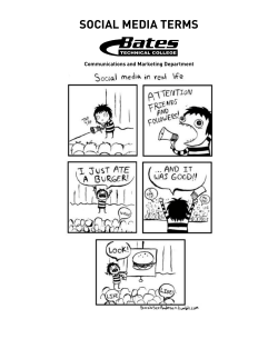 social media terms - Bates Technical College