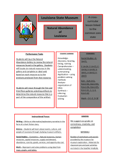 Pre-Visit Activities - Louisiana State Museum