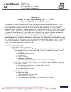 Herbert Hoover High - REA - Fresno Unified School District