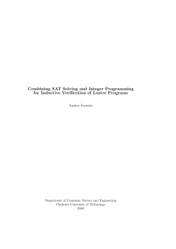 Combining SAT and ILP for Inductive Verification of Lustre