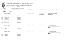 Territorial Court Criminal Docket