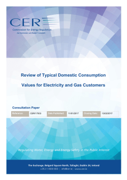 CER17003 Review of Typical Domestic Consumption Values for