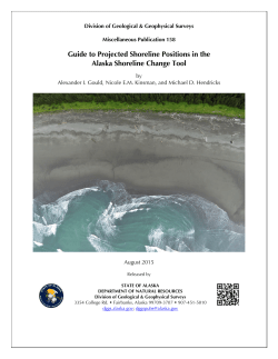 Guide to Projected Shoreline Positions in the Alaska Shoreline