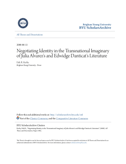 Negotiating Identity in the Transnational Imaginary of Julia Alvarez`s