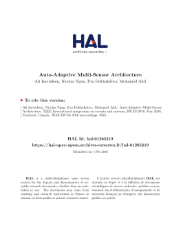 Auto-Adaptive Multi-Sensor Architecture - HAL UPEC