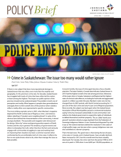Crime in Saskatchewan: The issue too many would rather ignore