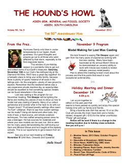 November - Aiken Gem, Mineral and Fossil Society