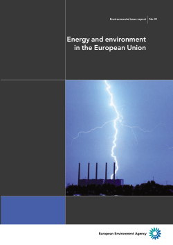 Energy and environment in the European Union