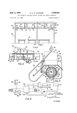 Low intensity radiant heater system and burner therefor