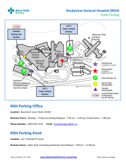 Rockyview General Hospital Public Parking Map