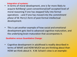Adult development - TCC Faculty Homepages