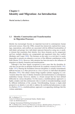 Identity and Migration: An Introduction