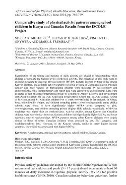 Comparative study of physical activity patterns among school