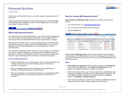 Postini Google Archive Directions