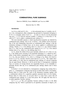 combinatorial pure subrings