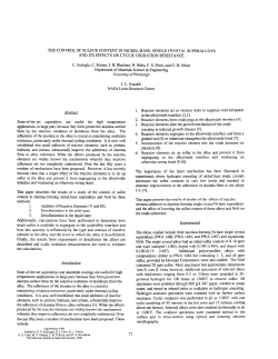 The Control of Sulfur Content in Nickel-Base, Single Crystal