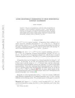 Loose Legendrian Embeddings in High Dimensional Contact