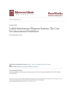 Lethal Autonomous Weapons Systems: The Case For
