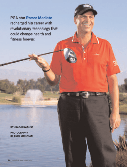 PGA star Rocco Mediate recharged his career with revolutionary