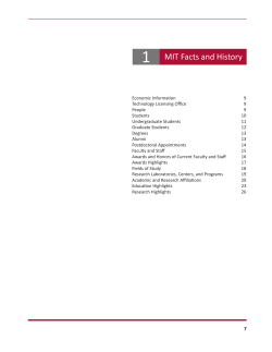 1 MIT Facts and History
