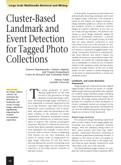 Cluster-Based Landmark and Event Detection for Tagged Photo