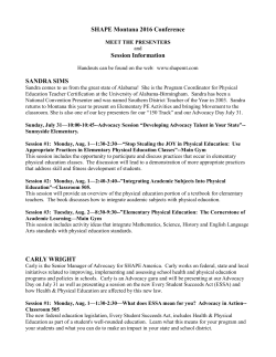 2016 presenters bios