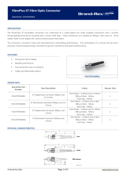 FibrePlus ST Fibre Optic Connector - Brand-Rex