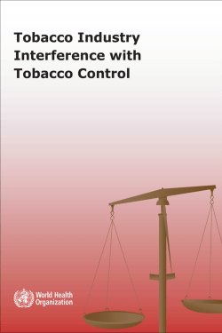 Tobacco industry interference with tobacco control