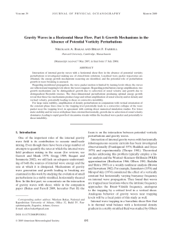 Gravity Waves in a Horizontal Shear Flow. Part I: Growth