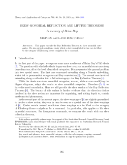 SKEW-MONOIDAL REFLECTION AND LIFTING THEOREMS In