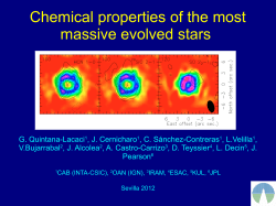 Chemical properties of the most massive evolved stars