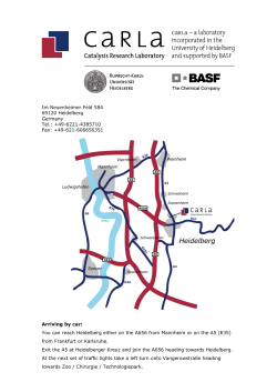 +49-6221-4385710 Fax: +49-621-606656351 Arriving by car