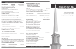June 28, 2015 Bulletin - Germantown United Methodist Church