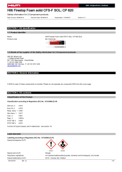 PDF Material safety datasheet CFS-F SOL / CP 620